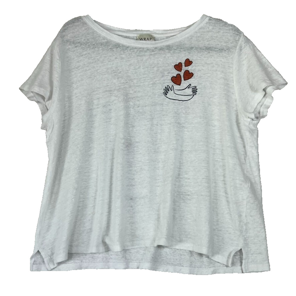 Wrap Shirt Women's Size US 16 International Women's Day 100% Linen